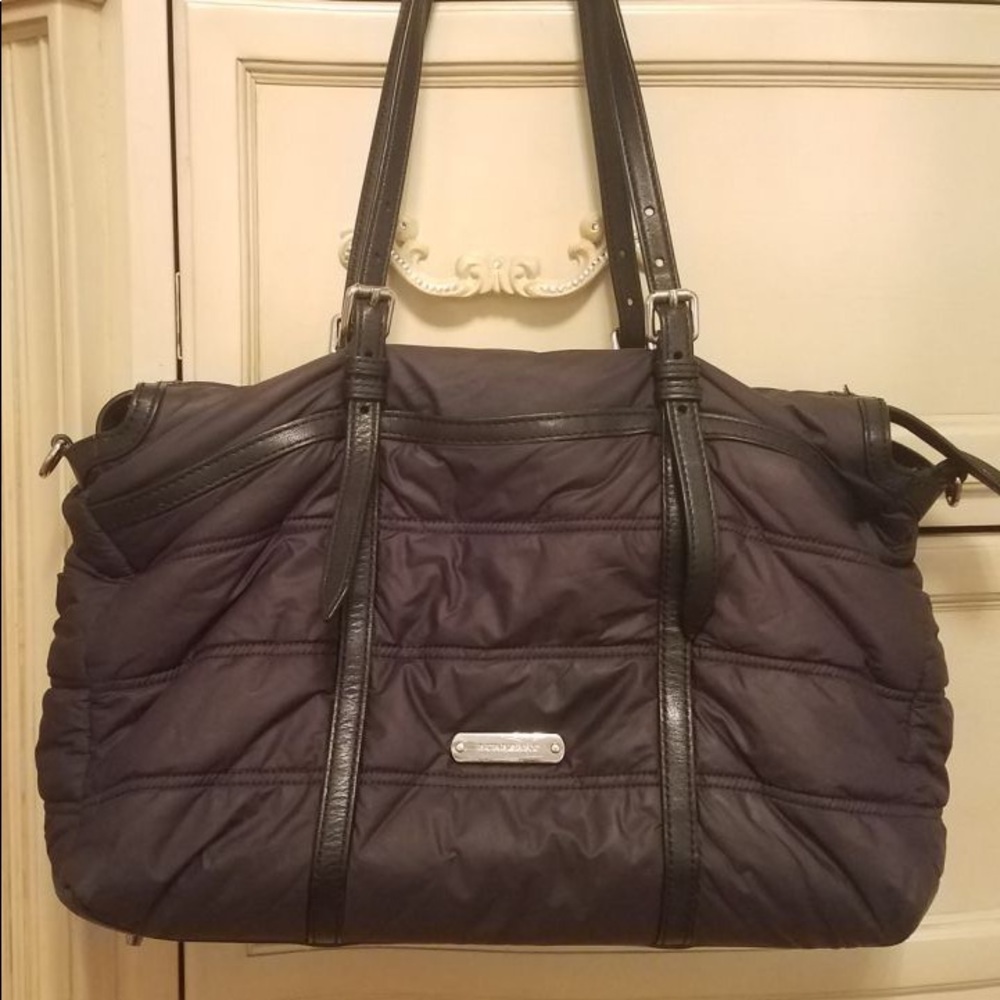 Black Burberry Diaper Bag